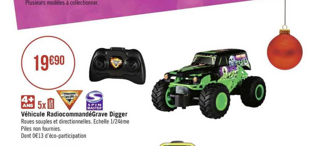 véhicule radiocommandé grave digger