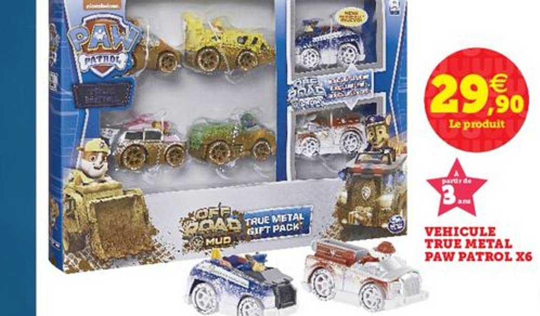 véhicule true metal paw patrol x6
