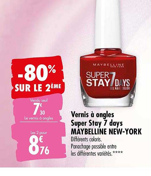 vernis à ongles super stay 7 days maybelline new-york
