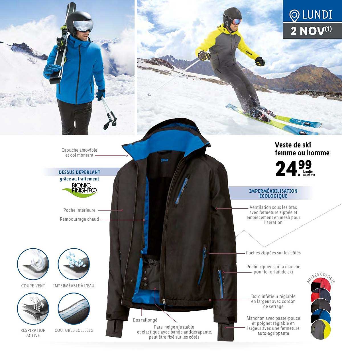 veste de ski femme ou homme