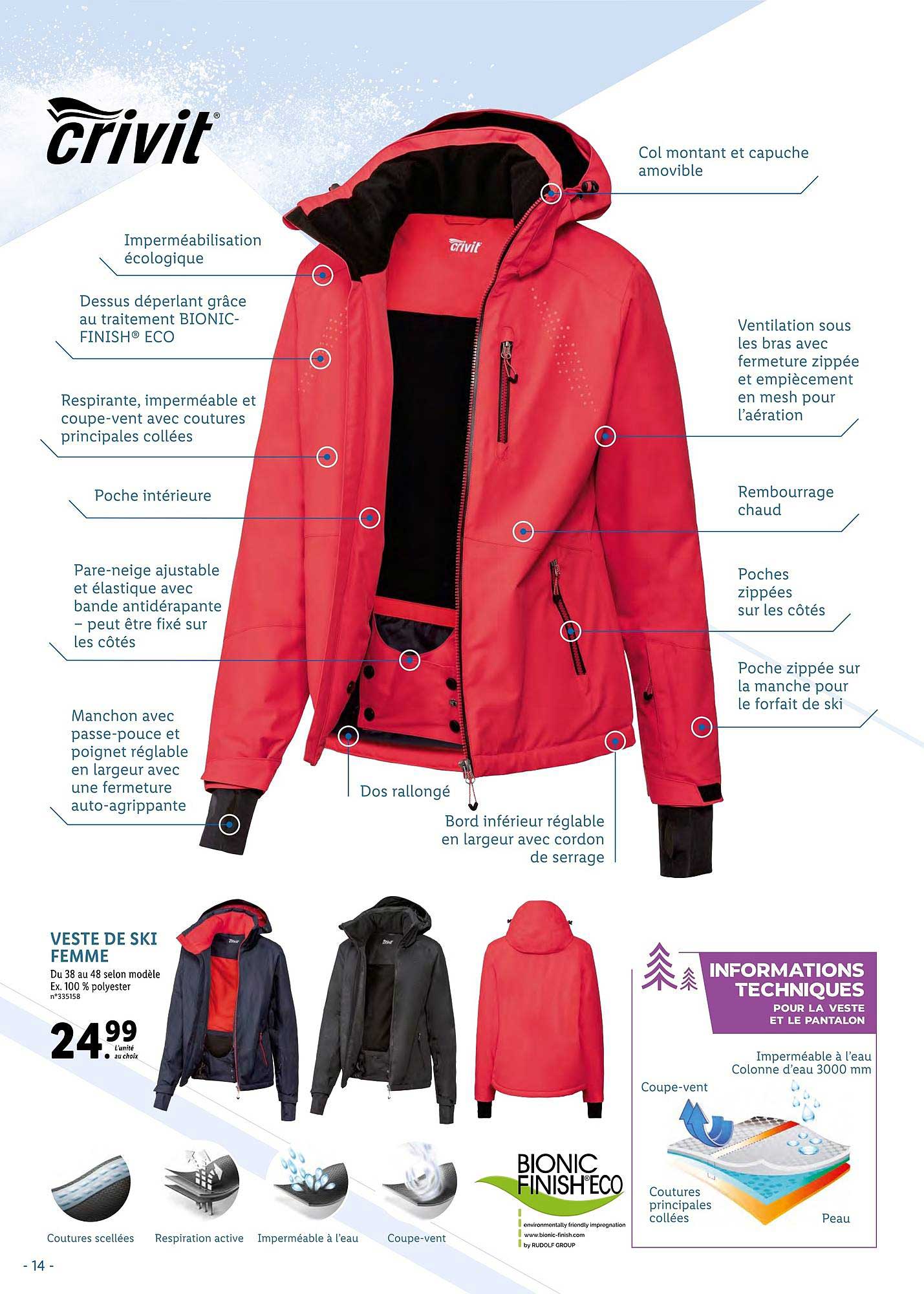 Veste De Ski Femme