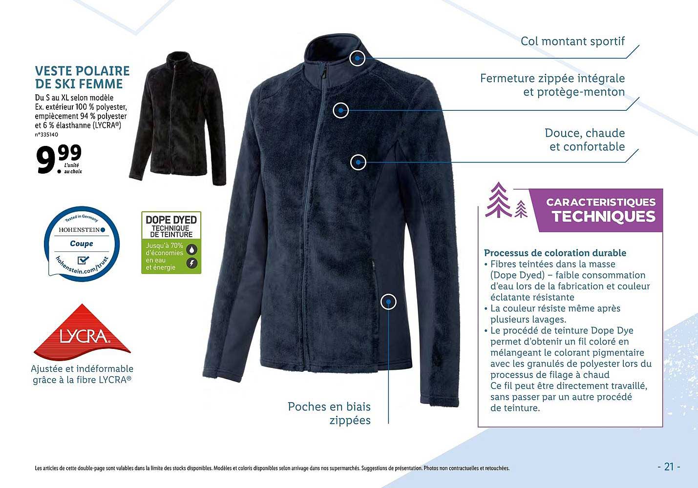 veste polaire de ski femme