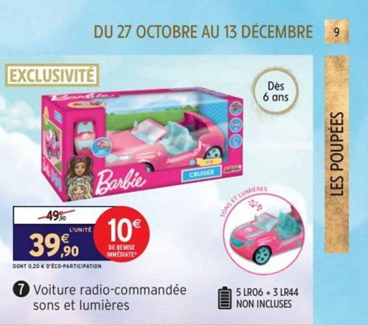 voiture radio commandée sons et lumières