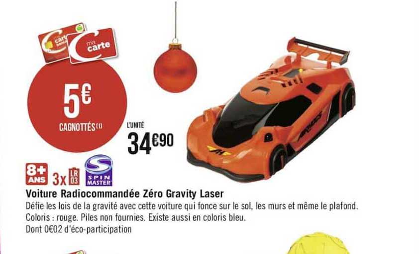 voiture radiocommandée zéro gravity laser