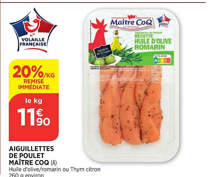 Aiguillettes De Poulet Maître Coq