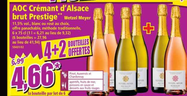 aoc crémant d'alsace brut prestige wetzel meyer