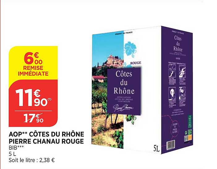 aop côtes du rhône pierre chanau rouge