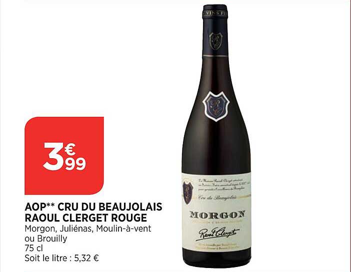 aop cru du beaujolais raoul clerget rouge