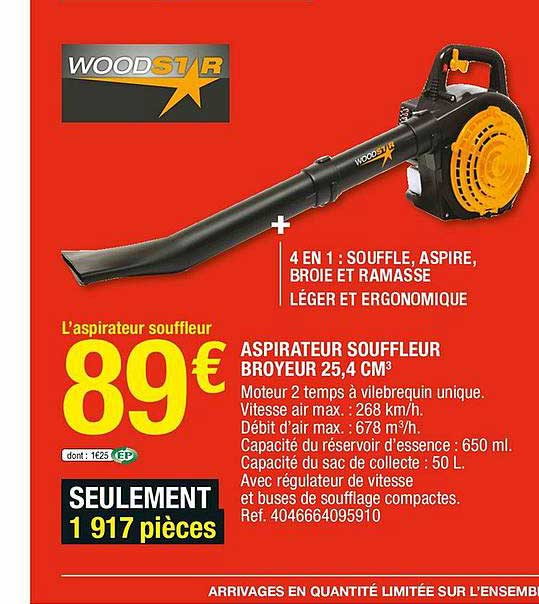 aspirateur souffleur broyeur 25,4 cm3