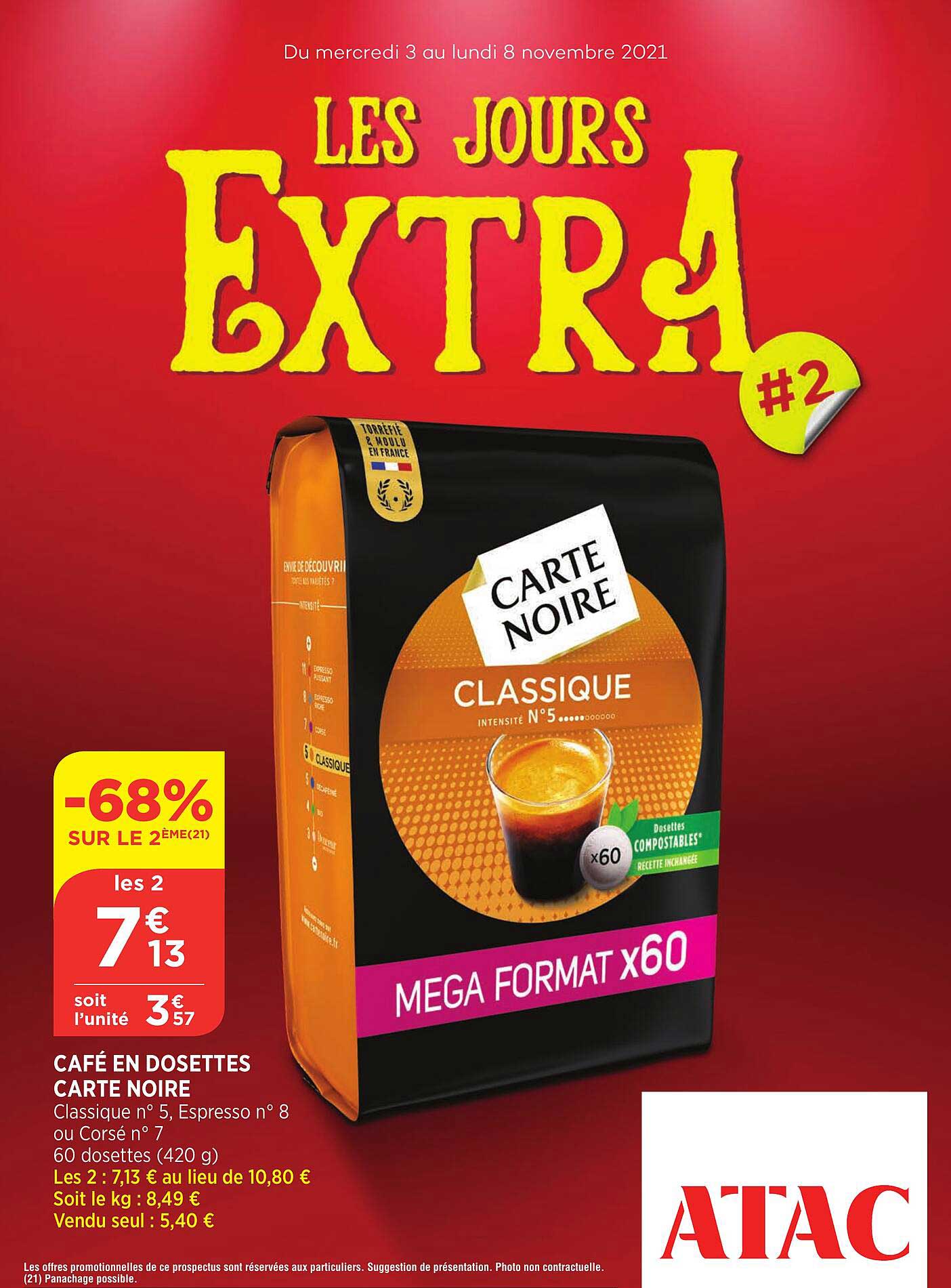 Café En Dosettes Carte Noire