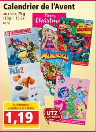 calendrier de l'avent