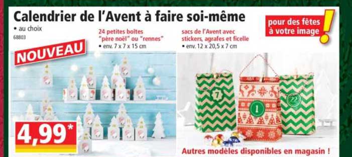 calendrier de l'avent à faire soi-même