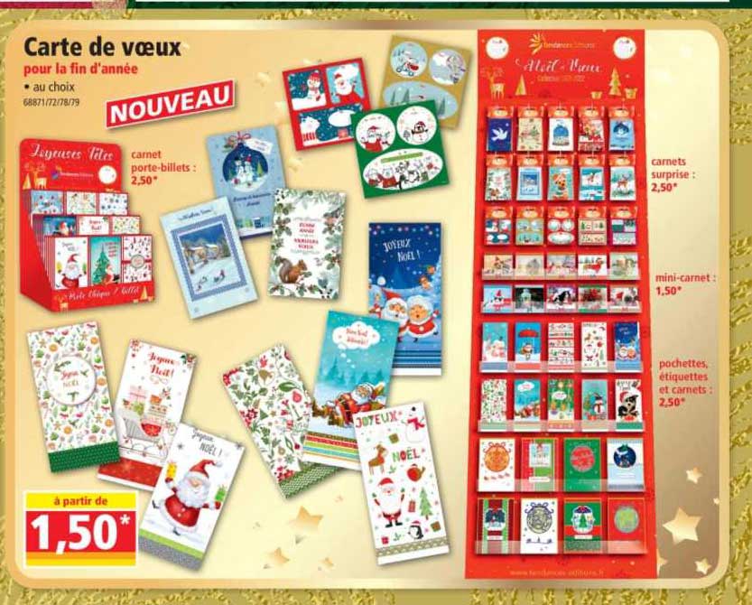 carte de voeux pour la fin d'année