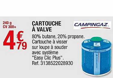 cartouche à valve campingaz