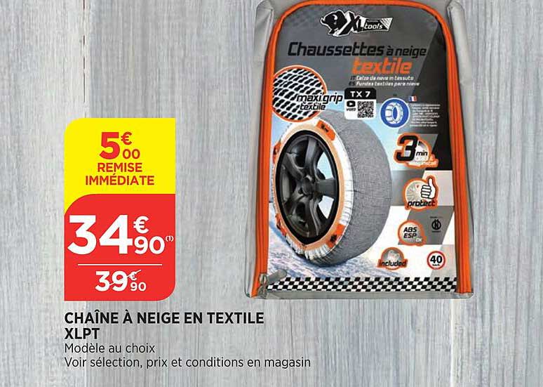 chaîne à neige en textile xlpt