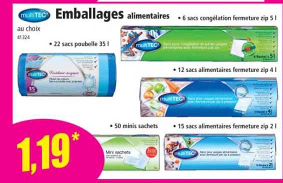 emballages alimentaires multiTEC