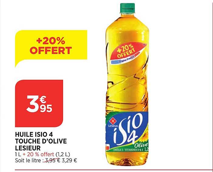 huile isio 4 touche d'olive lesieur