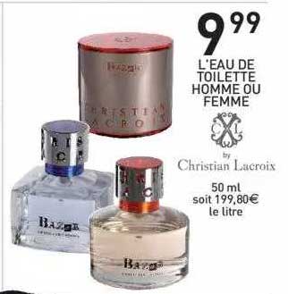 l'eau de toilette homme ou femme