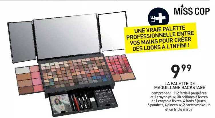 la palette de maquillage backstage