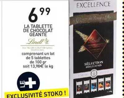 La Tablette De Chocolat Géante
