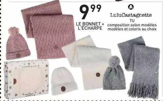 le bonnet + l'écharpe