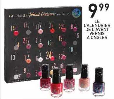 le calendrier de l'avent vernis à ongles