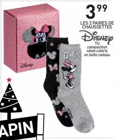 Les 2 Paires De Chaussettes Disney