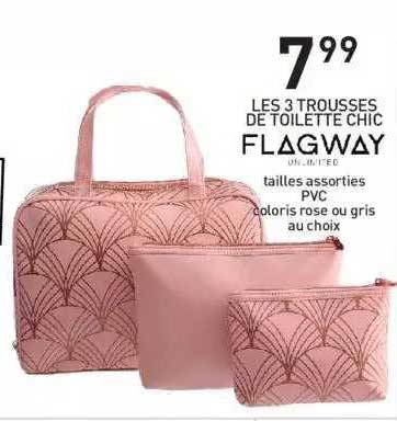 Les 3 Trousses De Toilette Chic Flagway