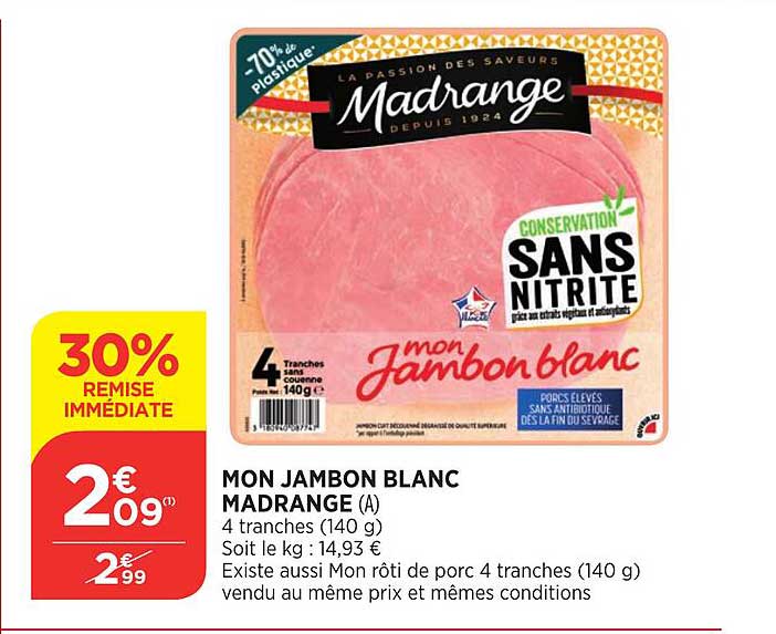 mon jambon blanc madrange