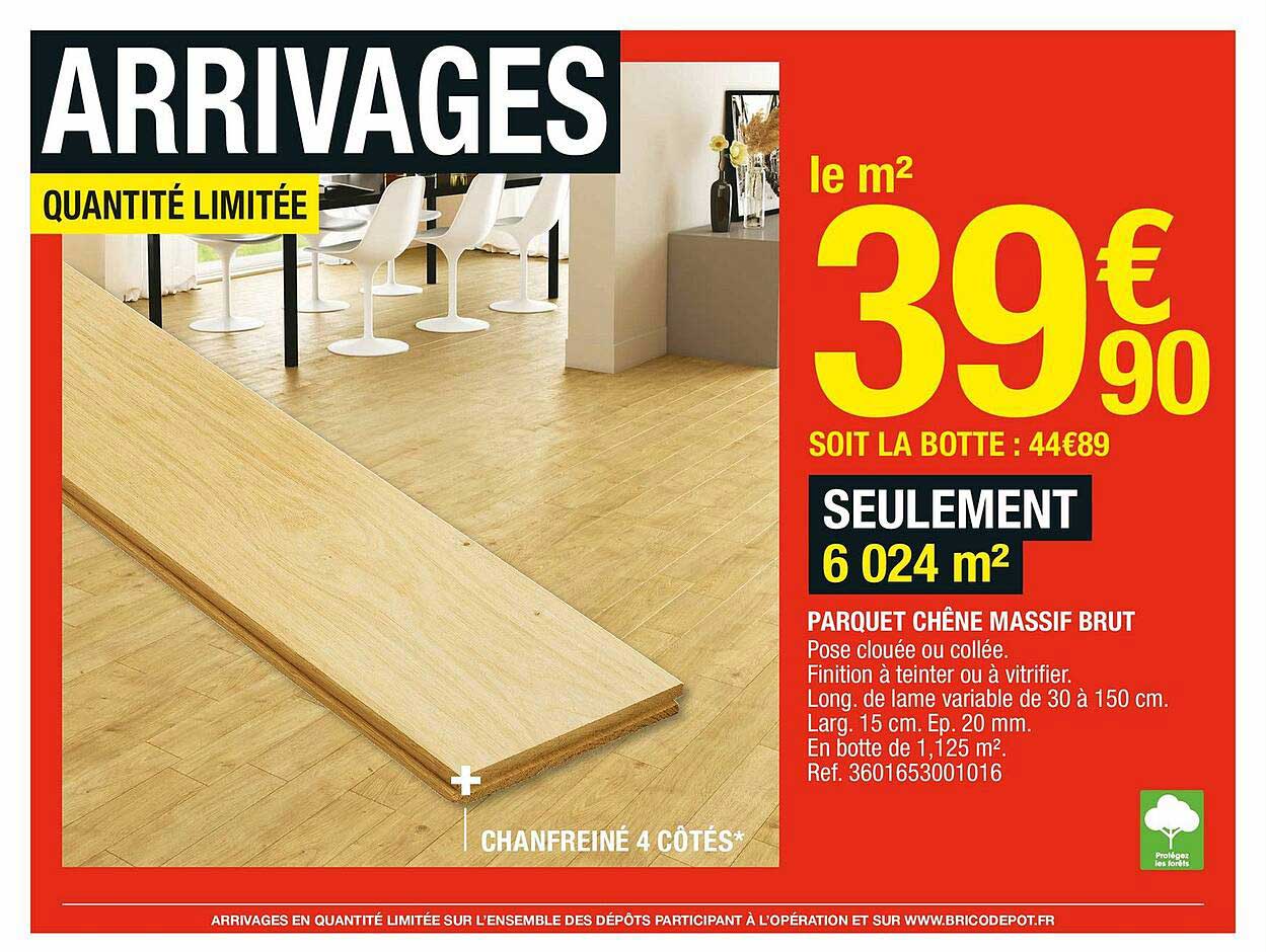 Parquet Pin Massif Brico Depot