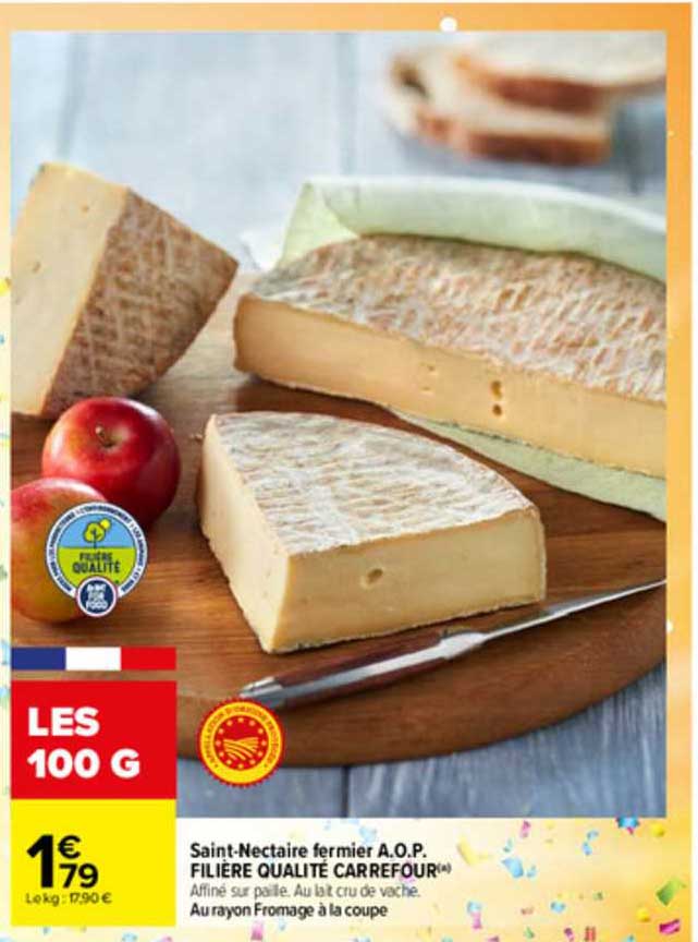 saint-nectaire fermier a.o.p. filière qualité carrefour