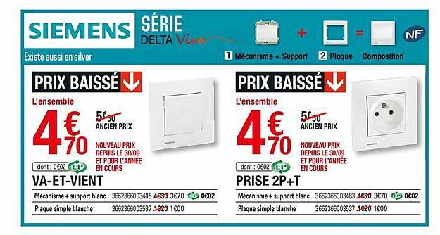 série delta : va-et-vient, prise 2p+t