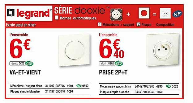 série dooxie : va-et-vient, prise 2p+t