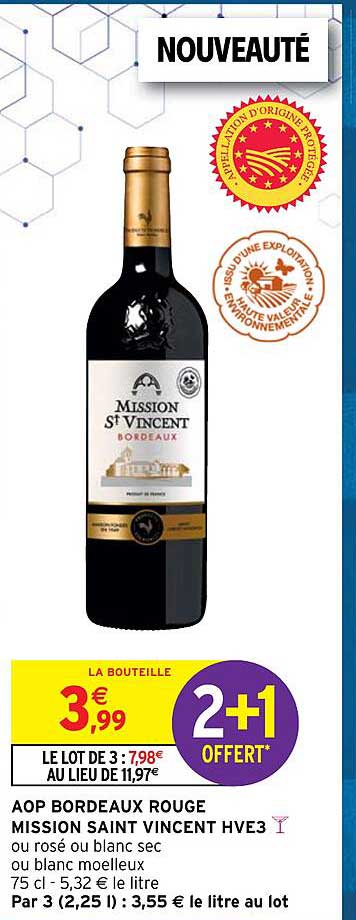 aop bordeaux rouge mission saint vincent hve3