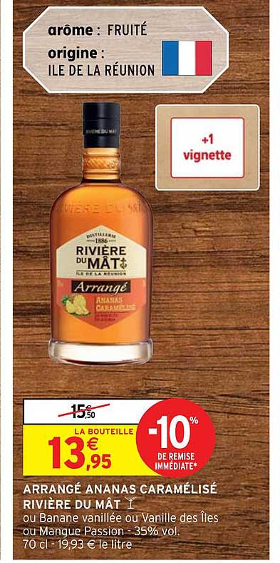 arrangé ananas caramélisé rivière du mât