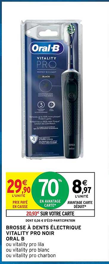 brosse à dents électrique vitality pro noir oral b