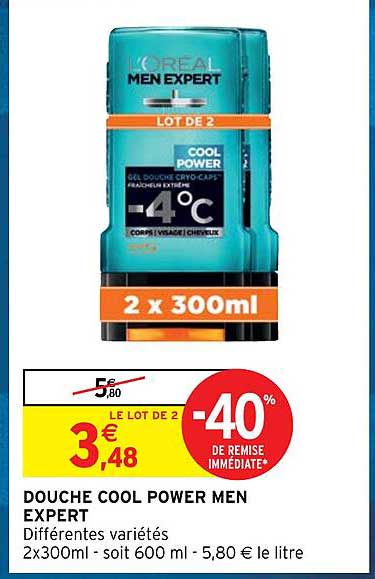 Douche Cool Power Men Expert