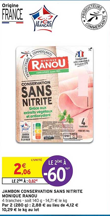 jambon conservation sans nitrite monique ranou