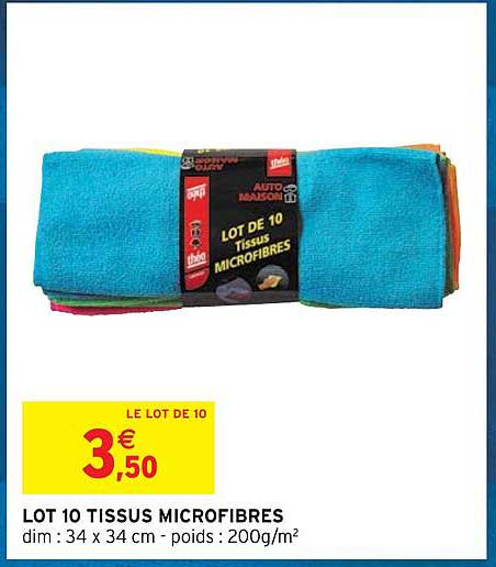 Lot 10 Tissus Microfibres