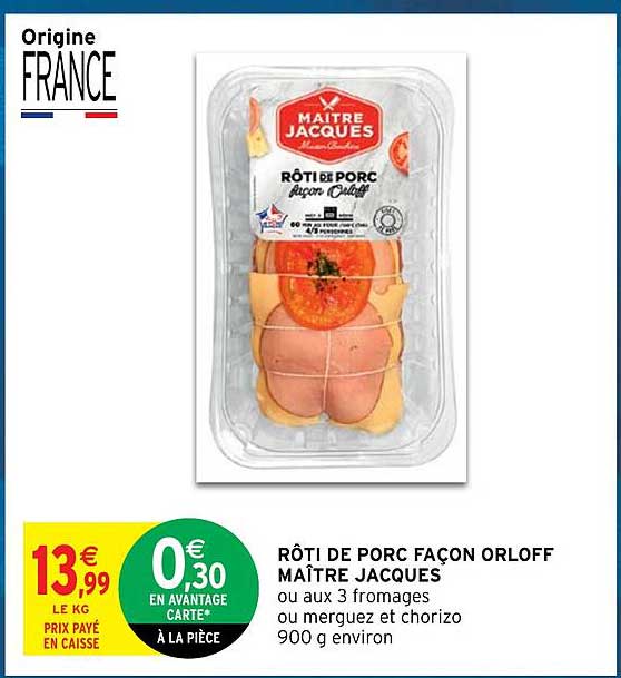 rôti de porc façon orloff maître jacques