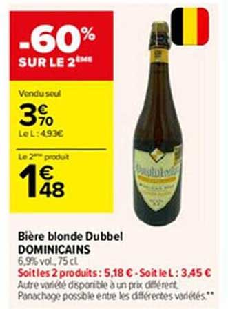 bière blonde dubbel dominicains