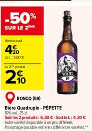 bière quadruple - pépette