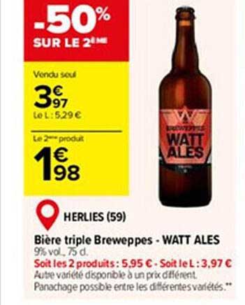 bière triple breweppes - watt ales