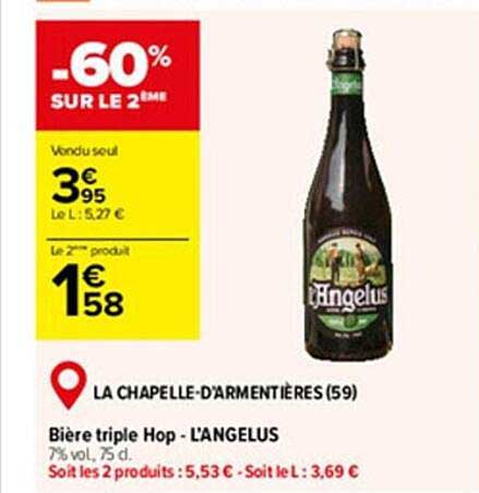 bière triple hop - l'angelus