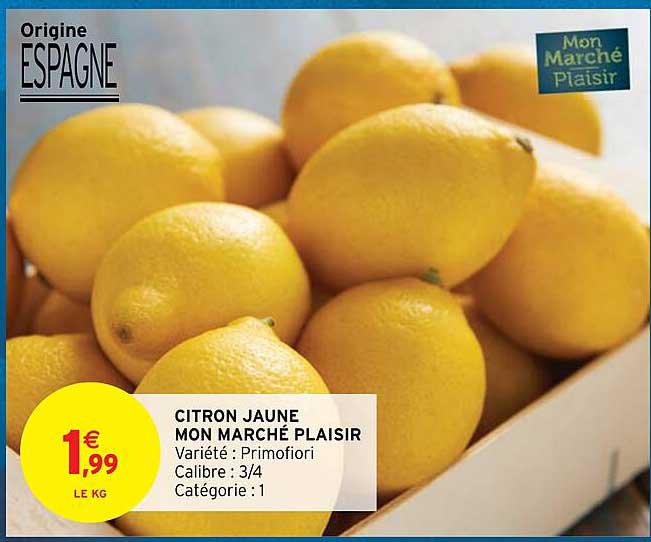 citron jaune mon marché plaisir