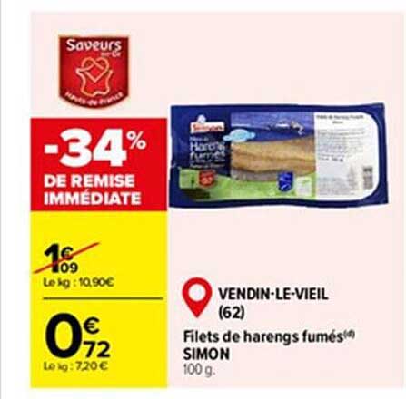 Filets De Harengs Fumés Simon
