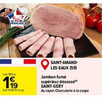 jambon fumé supérieur désossé saint-géry
