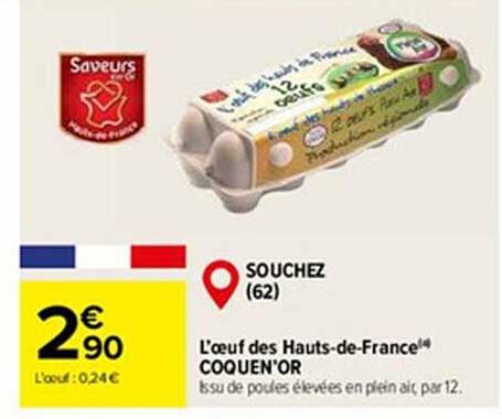 l'oeuf des hauts-de-france coquen'or