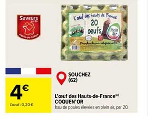 l’œuf des hauts-de-France coquen'or