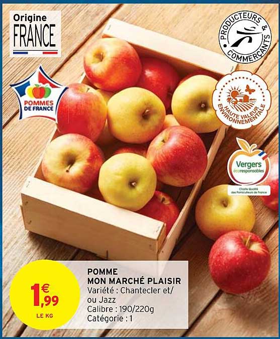 pomme mon marché plaisir